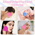 3 Pcs Exfoliating Facial Scrubber Mitt, Face Deep Exfoliating Cleaning - Image 6