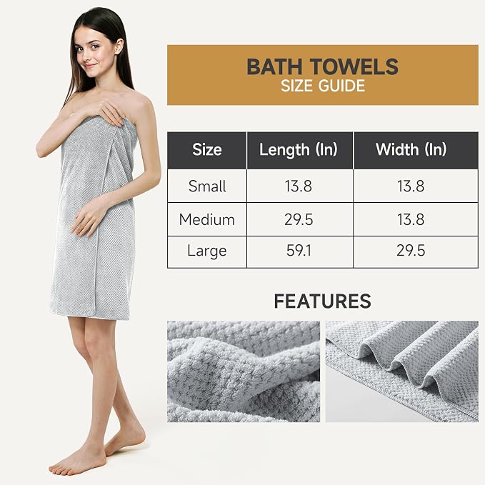 REDKISS 6 Piece Premium Towel Set, 2 Bath, 2 Hand, and 4 Wash Cloths, - Image 2