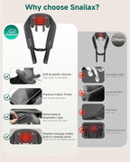 Snailax Neck Massager for Pain Relief Deep Tissue, Neck Massage - Image 6