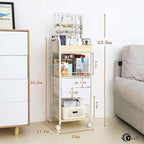 YGJT Makeup Organizer, Floor Skincare Cosmetics Organizer - Image 2