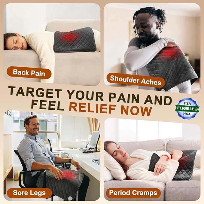 Heating Pad King Size for Back Neck & Shoulders - Image 3