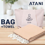 ATANI 69x35 in Oversized Turkish Beach Towel Set - Image 2