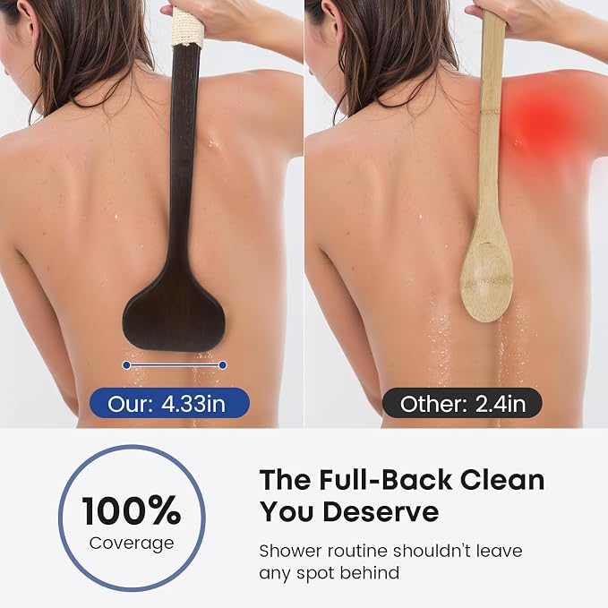 eaxun Bamboo Back Scrubber - Image 3