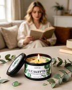 AOOVOO 2 Pack Eucalyptus Mint Candles – Aromatherapy Candle - Image 3