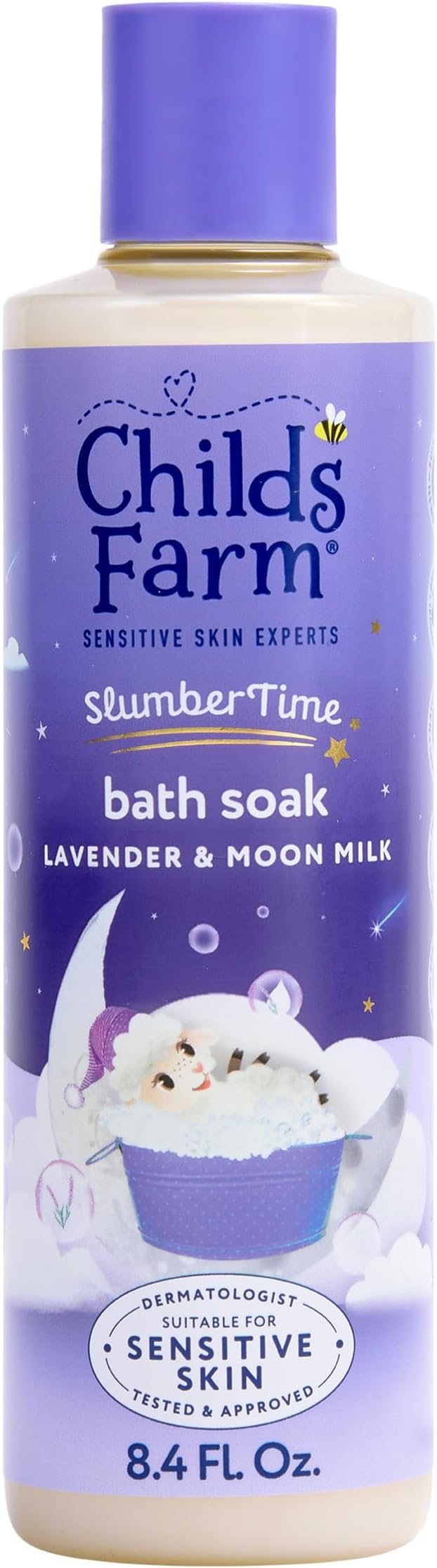 Childs Farm SlumberTime Bath Soak, Lavender & Moon Milk 250ml US by ChildsFarm
