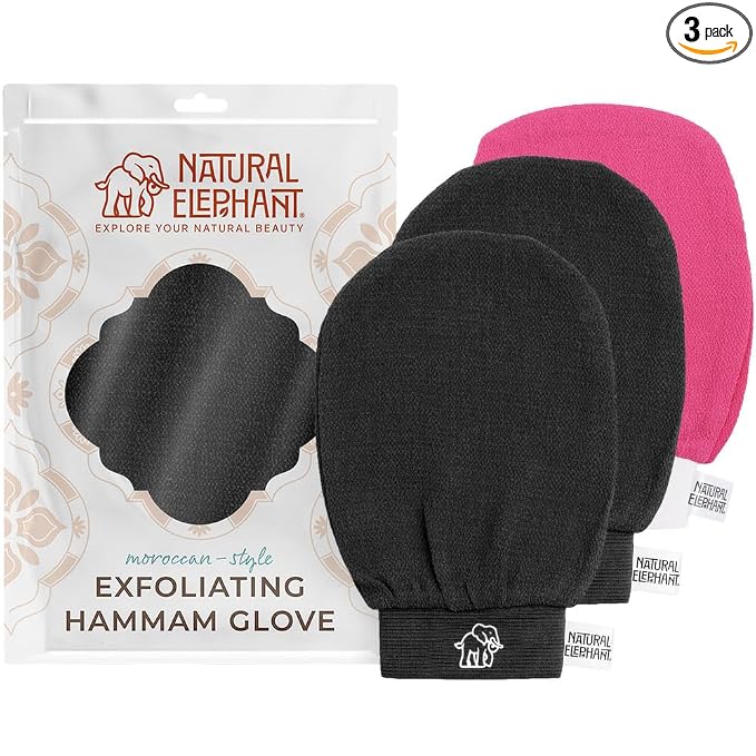 Natural Elephant Exfoliating Hammam Glove) by NaturalElephant