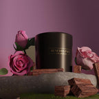 Benevolence LA 3 Wick Candle, Rose & Sandalwood Large Scented Candle | Soy - Image 4