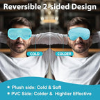 BeeVines Gel Eye Mask, 2 Pack Cooling Ice Masks - Image 3