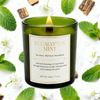 2 Pack Candles for Home Scented, Wood Wick Eucalyptus Mint Scented Candle - Image 2