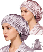 3Pcs Hair Bonnets For Sleeping Satin Bonnet For Women Silk Bonnets Womens Curly - Image 4
