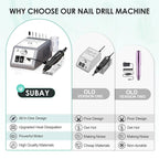 Electric Nail Drill Machine, 20000RPM Professional Nail Drill, Gel Nails - Image 5