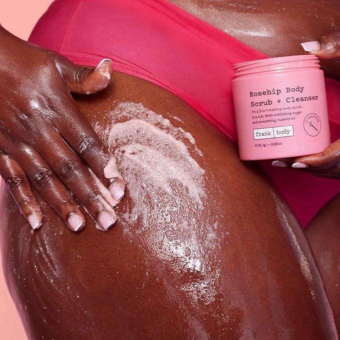 frank body Rosehip Body Scrub & Cleanser | Fades Marks & Softens Skin - Image 9