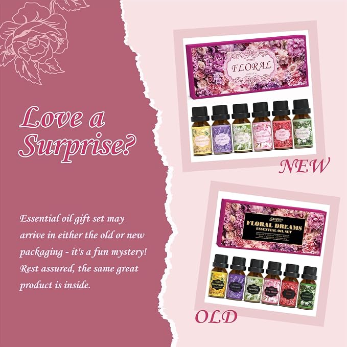 SALUBRITO Floral Fragrance Oils Set, Essential Oils - Image 5