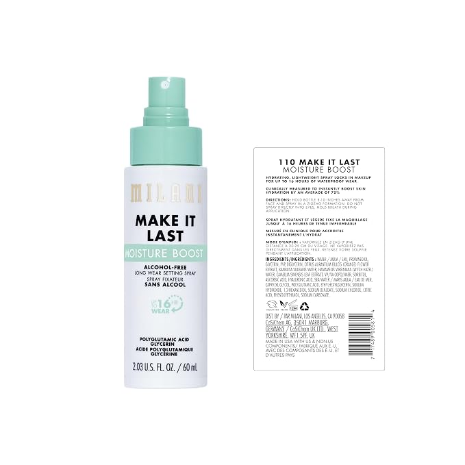 Milani Make It Last Moisture Boost Setting Spray - Image 2