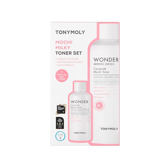 TONYMOLY Wonder Ceramide Mochi Milky Toner Set – Korean Hydrating Toner - Image 2