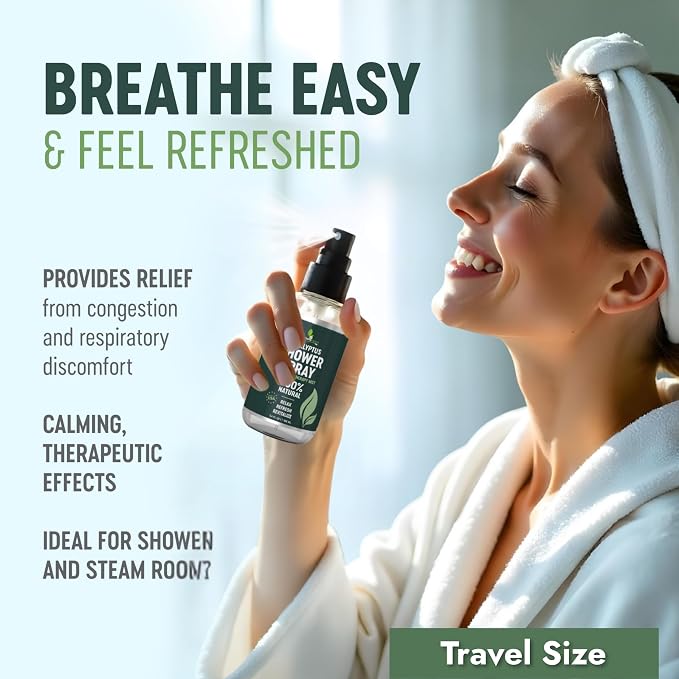 Pure Eucalyptus Shower Spray Travel Size - Image 6