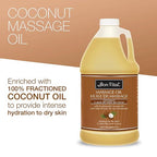 Bon Vital' Coconut Massage Oil, 1/2-Gallon Container, 100% Pure Fractionated - Image 3