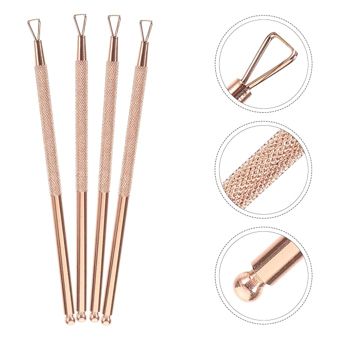 Beavorty Triangle Stainless Steel Cuticle Pusher Gel Remover Tool 4-Pcs Nail - Image 9