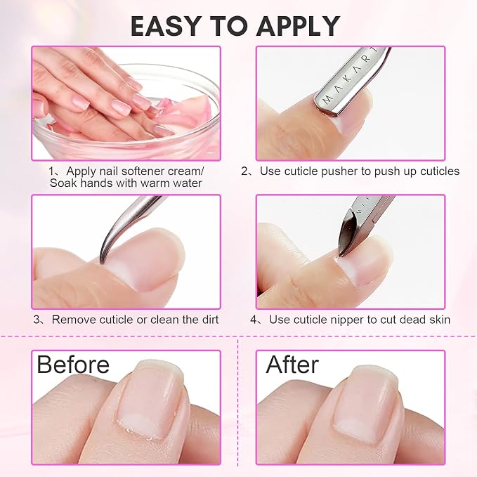 Makartt Cuticle Trimmer with Cuticle Pusher, Nail Scraper - Image 7