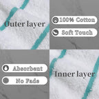 VOOVA & MOVAS 6Pack Bath Mitts for Shower, 8.3x6.3 Inch, 100% Cotton Soft - Image 2