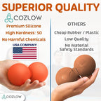 COZLOW Double Lacrosse Silicone Massage Ball - Image 4