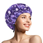 1 PCS Shower Cap, Double Layer & Adjustable Bathing Cap by WINSTECK