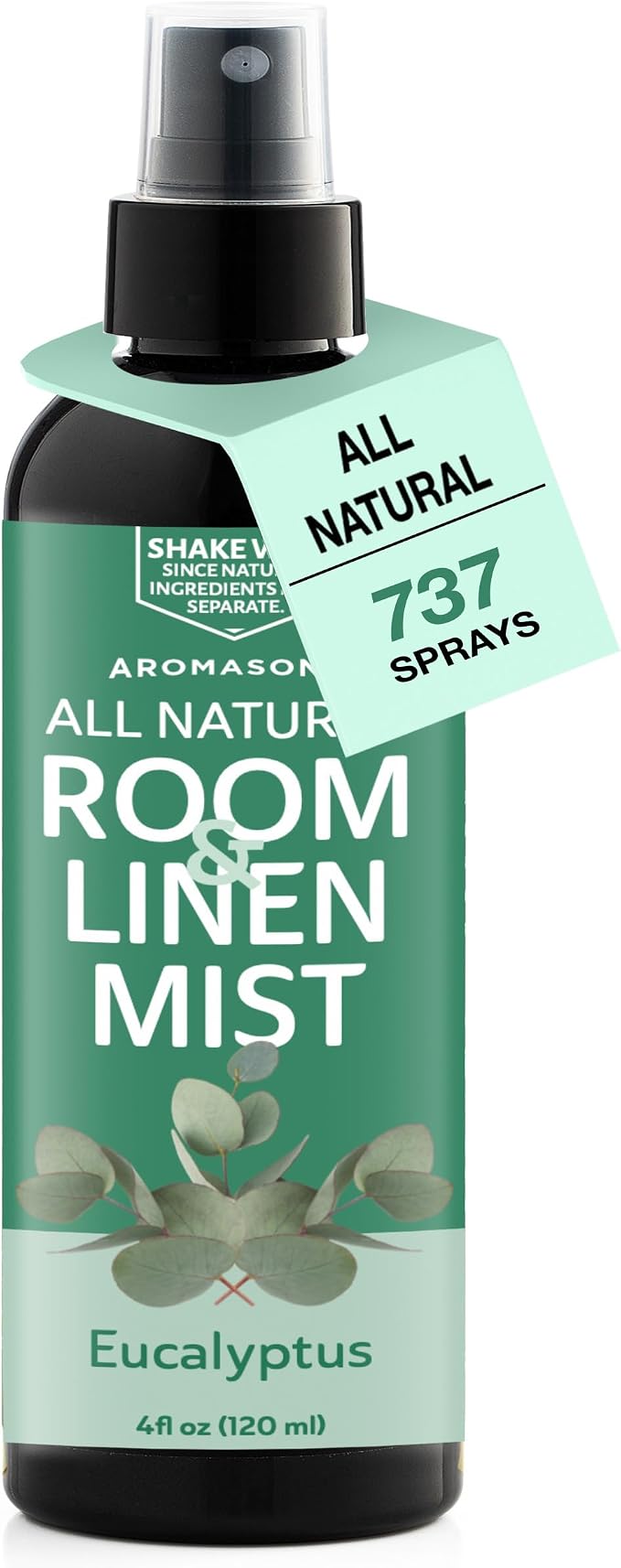 Aromasong Eucalyptus Mint Room Spray – Natural Room Deodorizer Non-Toxic by Aromasong