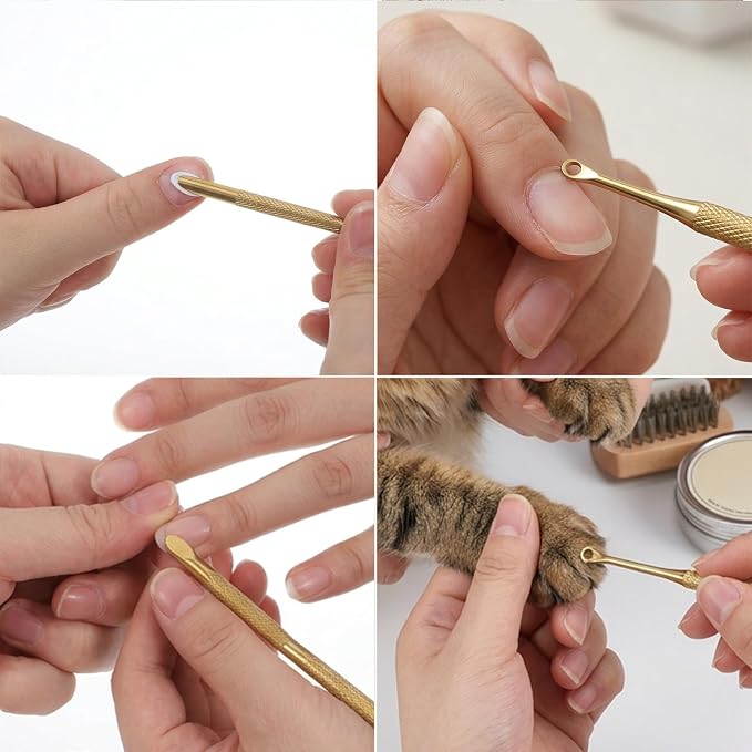 100/180 Grit Sandpaper Sheets Dual Ended Nail Cuticle Pusher, Cuticle File - Image 3