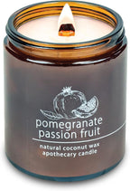 Hemlock Park Pomegranate Passionfruit Apothecary Hand-Poured Scented Candle | by HemlockPark