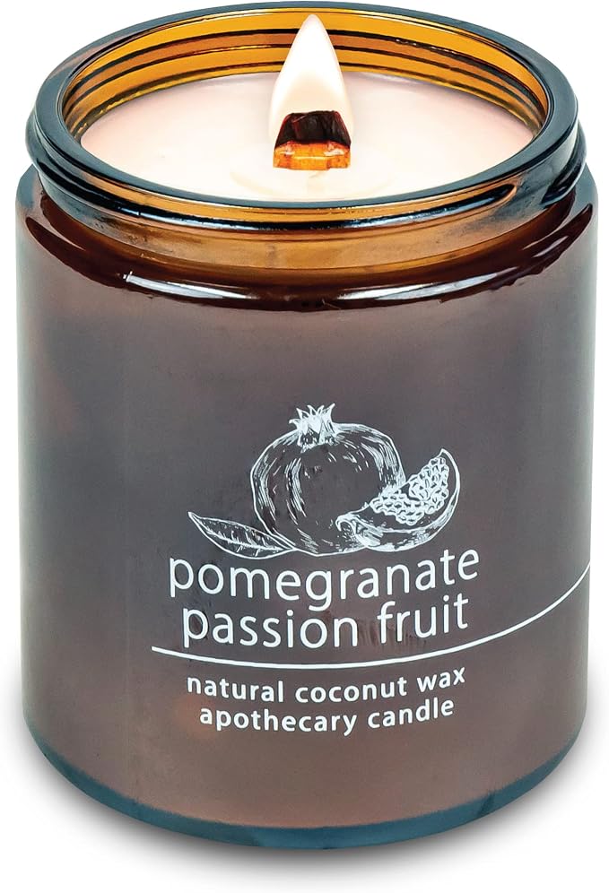 Hemlock Park Pomegranate Passionfruit Apothecary Hand-Poured Scented Candle | by HemlockPark