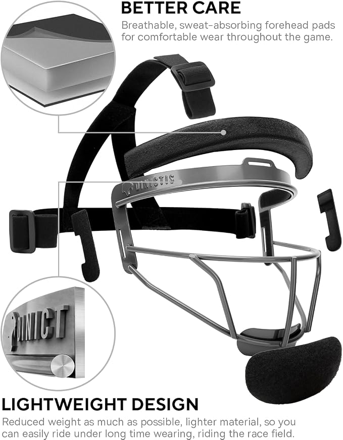 Dinictis Softball Face Mask, Lightweight, Comfortable, - Image 3
