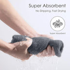 TENSTARS 5 Pack Thicken Microfiber Hair Towel Wrap - Image 3