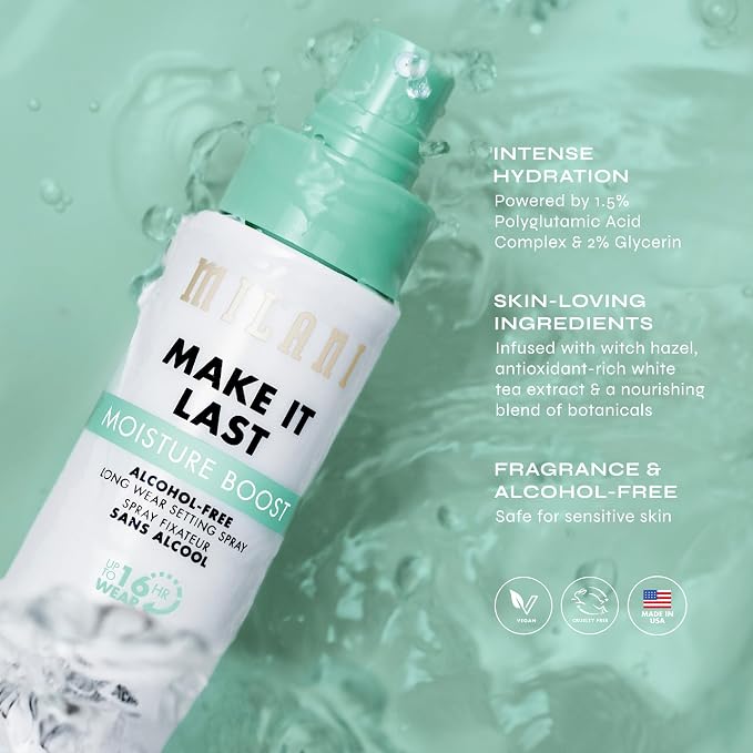 Milani Make It Last Moisture Boost Setting Spray - Image 5