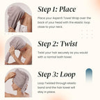 Extra Large Waffle Cotton Hair Towel Wrap - Image 2