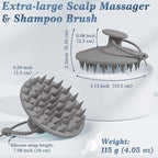 Manmihealth Silicone Back Scrubber & Soft Bath Glove, Silicone Scalp Massager - Image 2