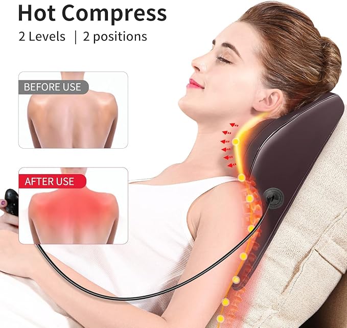 Boriwat Back Massager with Heat, Massagers - Image 3