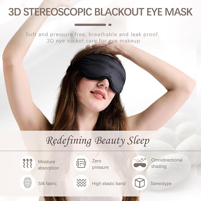 100% Mulberry Silk Sleep Mask as Your Ultimate Silk Eye Mask - Image 3