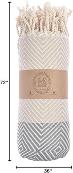 Beach Towel | Cotton Beach Towels, Sand Free, Highly Absorbent, Quick Dry - Image 7