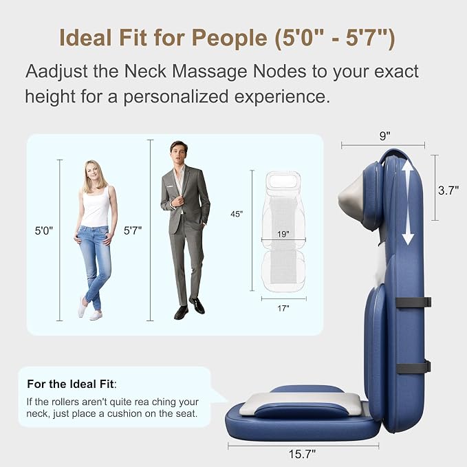 Rainwolf Shiatsu Neck and Back Massage Cushion - Image 5