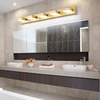 SineRise LED Modern Bathroom Vanity Light Fixtures, Matte Gold Modern Acrylic - Image 9