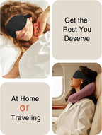 MABAO Sleep Mask for Side Sleeper, Eye Mask for Sleeping Women Men, 3D - Image 7
