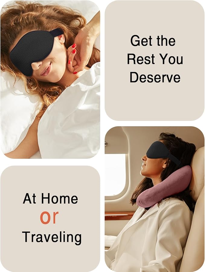 MABAO Sleep Mask for Side Sleeper, Eye Mask for Sleeping Women Men, 3D - Image 7