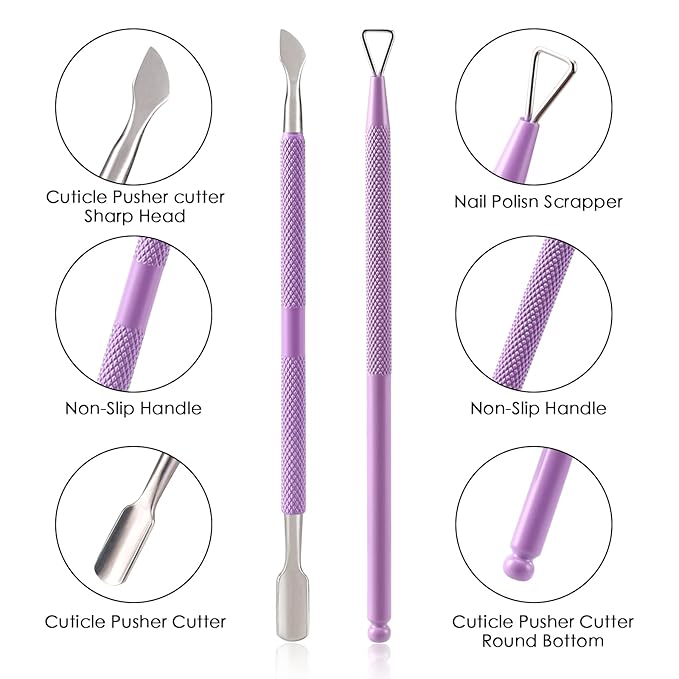 Cuticle Trimmer with Cuticle Pusher and Cutter-YINYIN Cuticle Nipper - Image 3