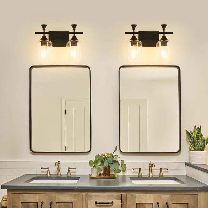 Bathroom Light Fixtures, Matte Black Vanity Lights - Image 8
