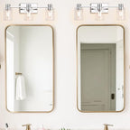 3-Light Modern Vanity Light Fixtures Over Mirror, Polished Chrome Bathroom - Image 8