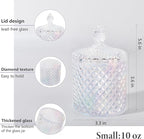 2 Pack Qtip Holder Thick Glass Apothecary Jars - Image 3