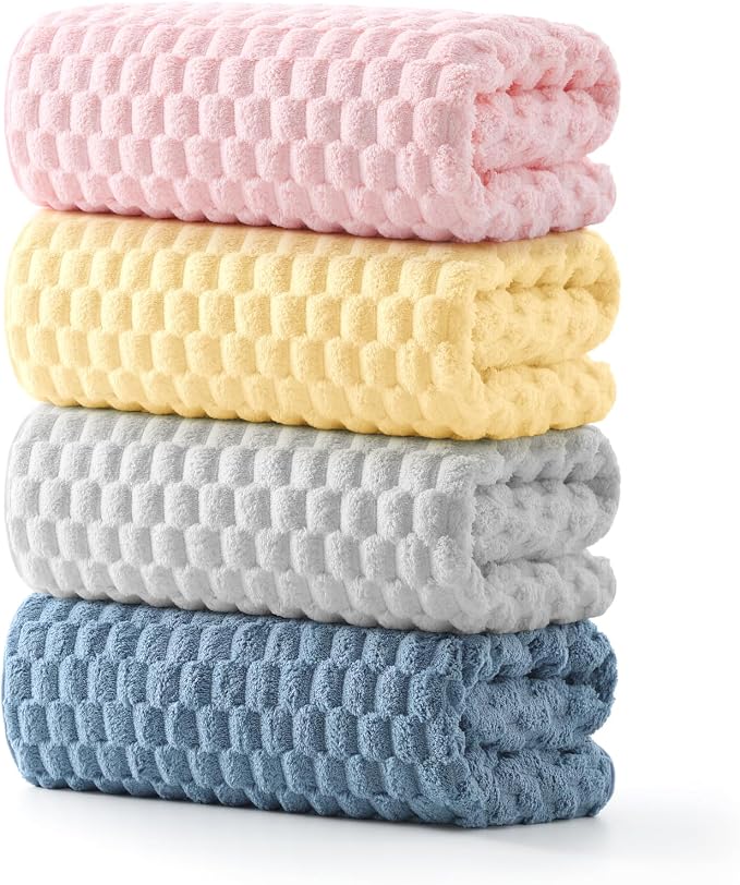 REDKISS 4 Pack Microfiber Bath Towels by REDKISSOnline