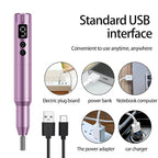 Nail Drill Kit Electric Rechargeable Set Cordless Nail Art Grinding Machine - Image 8