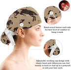 Ethnic Aztec Pattern Adjustable Scrub Cap Hat - Image 3