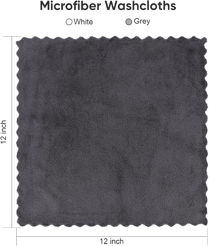Orighty Washcloths 96 Pack, Ultra Soft Face Cloths 12 x 12 inch, Absorbent & - Image 7
